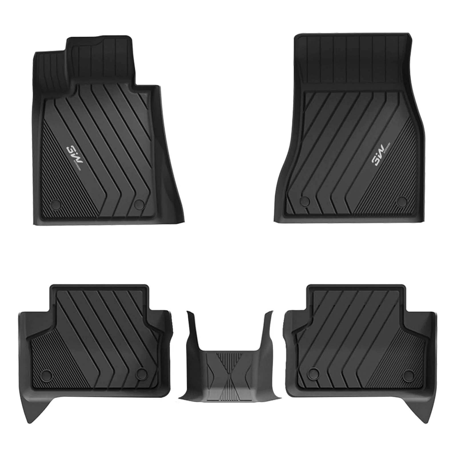 3W BMW 5 Series 2017-2023 G30 Custom Floor Mats Cargo Liner TPE Material & All-Weather Protection - Image 3