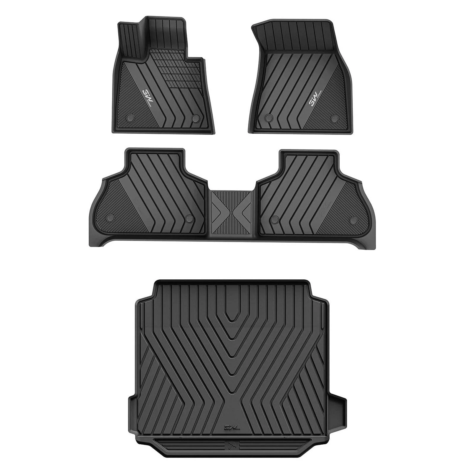 3W BMW X5 2019-2026 Custom Floor Mats / Trunk Mat Thorex™ All-Weather Protection - Image 4