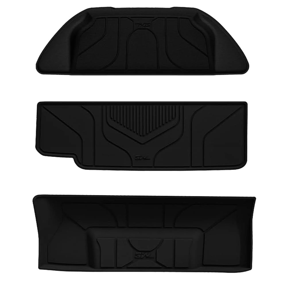 3W Tesla Model X 6 Seat 2022-2023 Custom Floor Mats Trunk Mats TPE Material & All-Weather Protection - Image 3