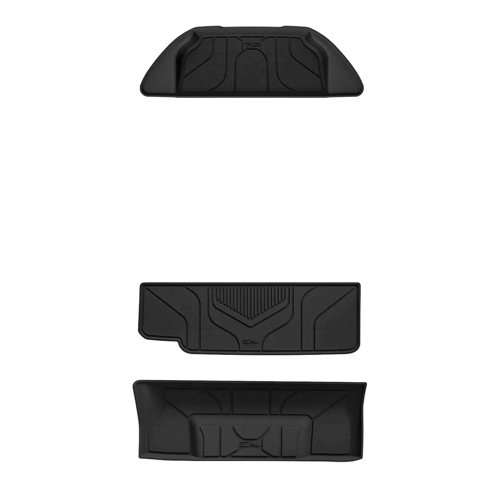 3W Tesla Model X 6 Seat 2022-2023 Custom Floor Mats Trunk Mats TPE Material & All-Weather Protection - Image 5