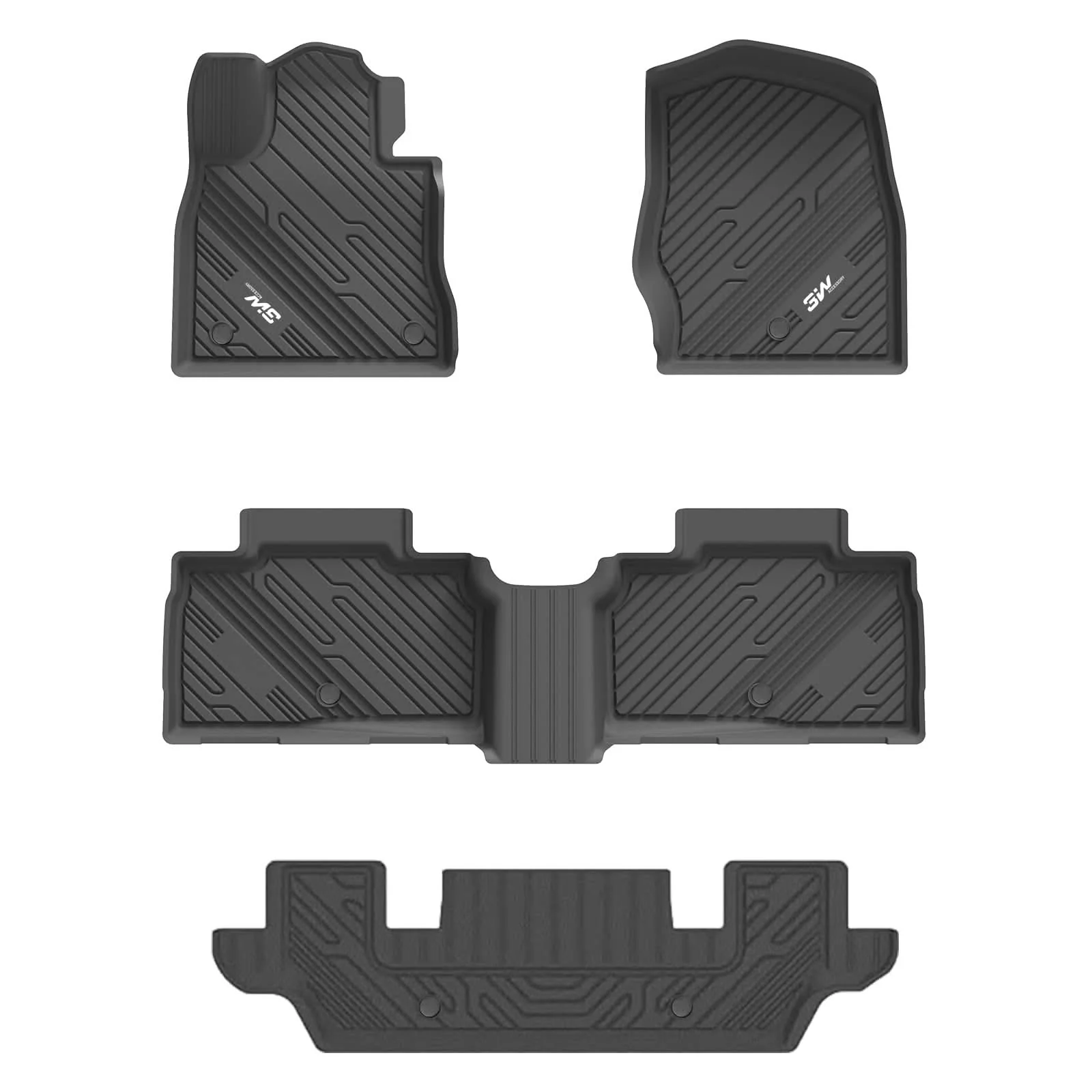3W Ford Explorer 2020-2023 Custom Floor Mats TPE Material & All-Weather Protection - Image 11
