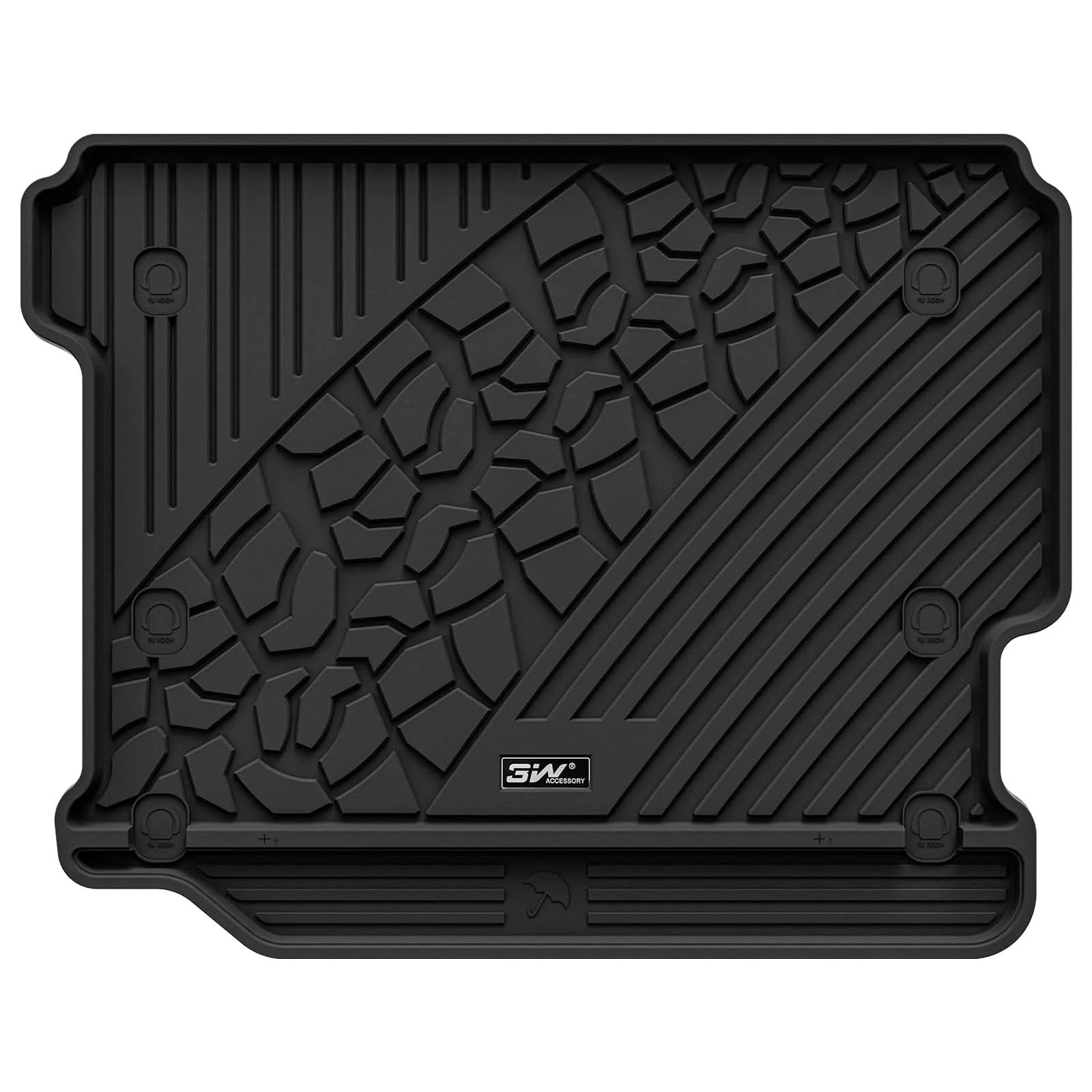 3W Jeep Wrangler JL (Non JK or 4XE) 2018-2023 Custom Floor Mats / Trunk Mat TPE Material & All-Weather Protection - Image 7
