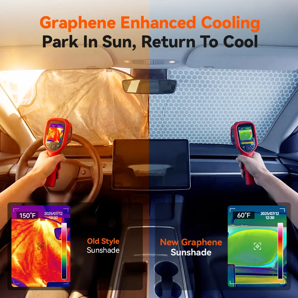WOLFBOX Graphene Windshield Sunshade - Image 4