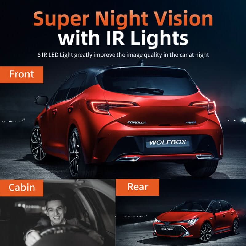 i07 | 3 Channel 2.5K+1080P+1080P Dashboard Recorder Built-in GPS WiFi - Image 4