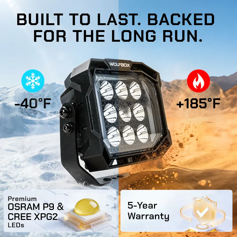 NomadRover 5" Off-Road LED Pod Lights(Pair) - Image 7