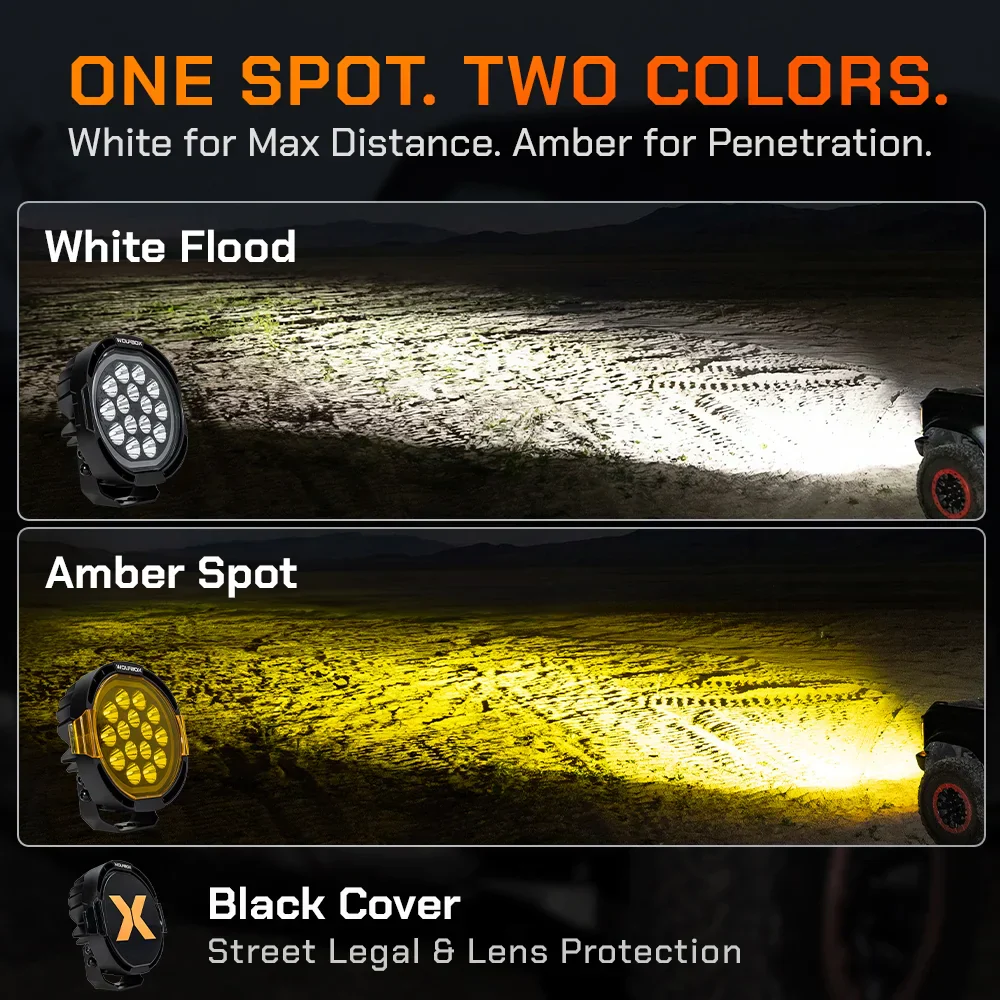 NomadRover 7" Off-Road LED Pod Lights（Pair） - Image 4