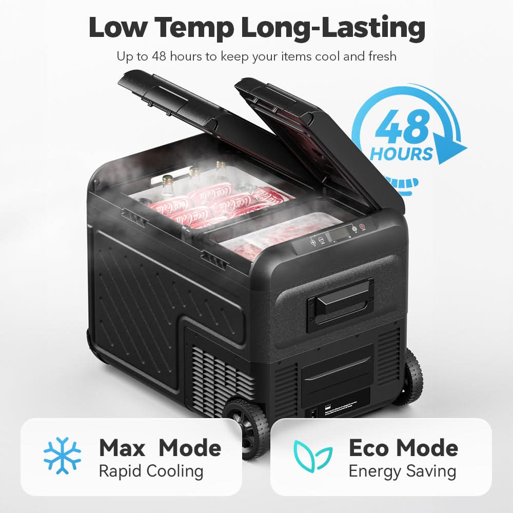 WOLFBOX 2nd Gen Dual Zone Car Fridge with App Control - 48qt, 12/24V DC (Copy) - Image 3