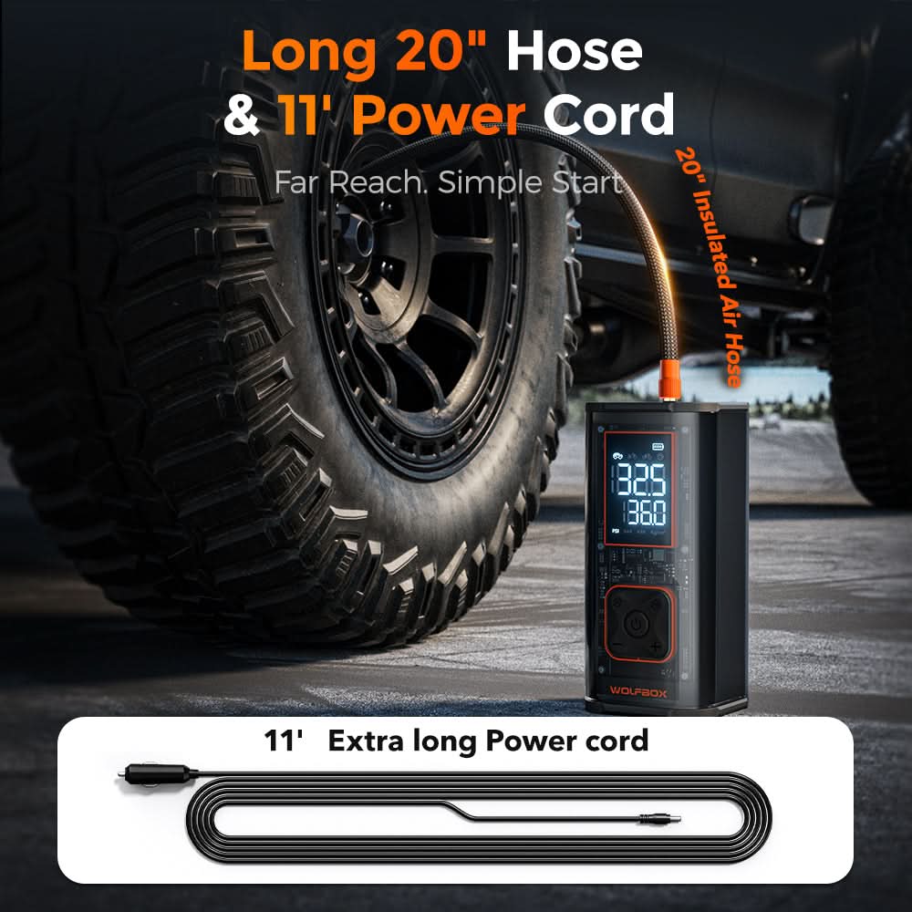 WOLFBOX MegaFlow24 Pro Portable Tire Inflator & Deflators - Image 5