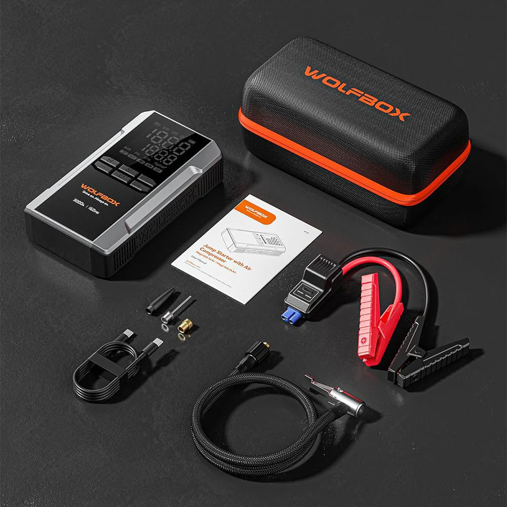 Wolfbox MegaVolt 24Air/16Air Jump Starter with Air Compressor - Image 23