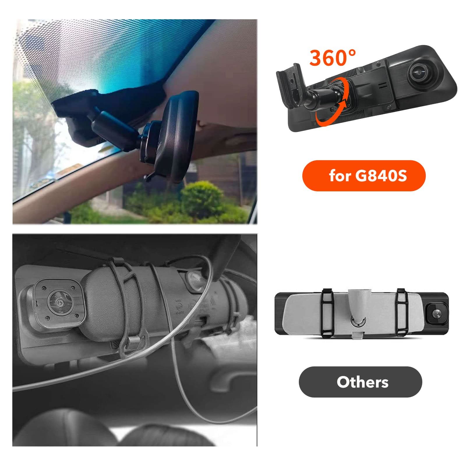 WOLFBOX OEM Bracket for G930/T10P Mirror Dash cam - Image 4