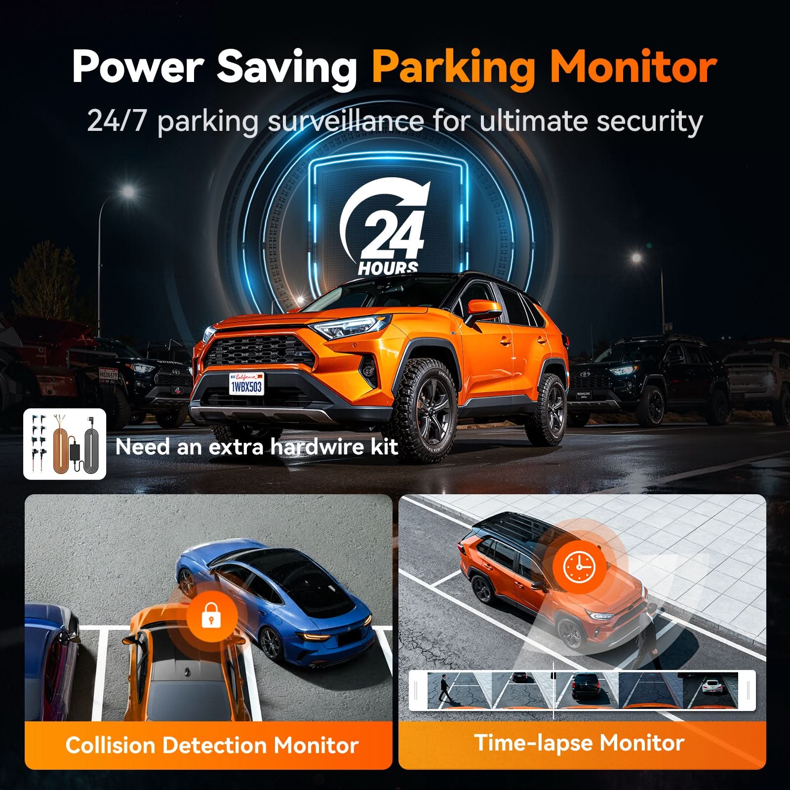 Wolfbox X5 Duo 4K+2.5K STARVIS 2 IMX678 Front and Rear MIni Dash Cam - Image 7